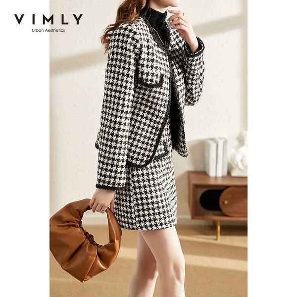pants vimly short jacket 2 pcs set for women 2021 winter coat tweed warm skirt houndstooth elegant female plaid overcoat f9612, White
pants vimly short jacket 2 pcs set for women 2021 winter coat tweed warm skirt houndstooth elegant female plaid overcoat f9612, White