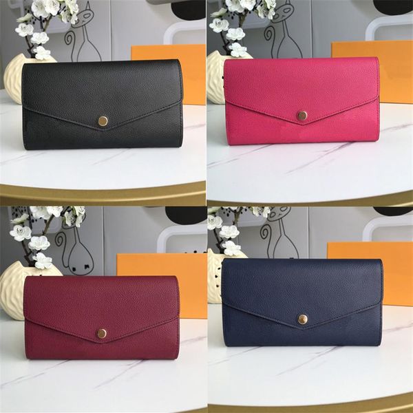 women handbags pures calfskin sarah wallet with zipped coin pocket card slots lady coin bag luxurys designers bags with box m61182285d, Brown;gray
women handbags pures calfskin sarah wallet with zipped coin pocket card slots lady coin bag luxurys designers bags with box m61182285d, Brown;gray