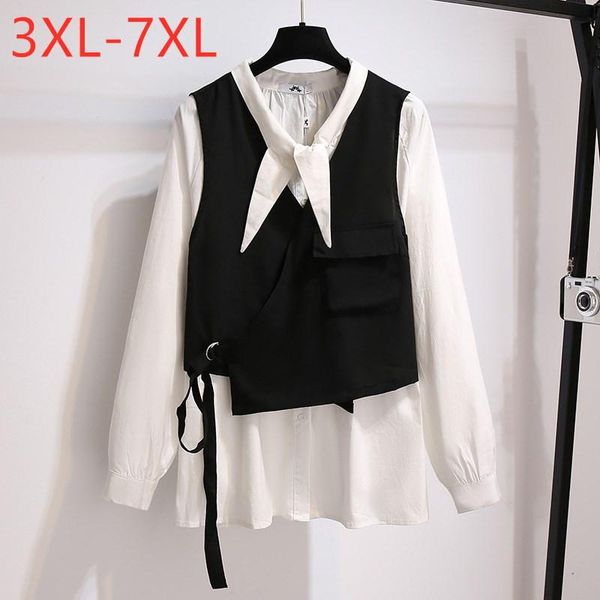 t-shirt new 2021 ladies spring autumn plus size for women large loose long sleeve white cotton button bow shirt 3xl 4xl 5xl 6xl 7xl, Black
t-shirt new 2021 ladies spring autumn plus size for women large loose long sleeve white cotton button bow shirt 3xl 4xl 5xl 6xl 7xl, Black