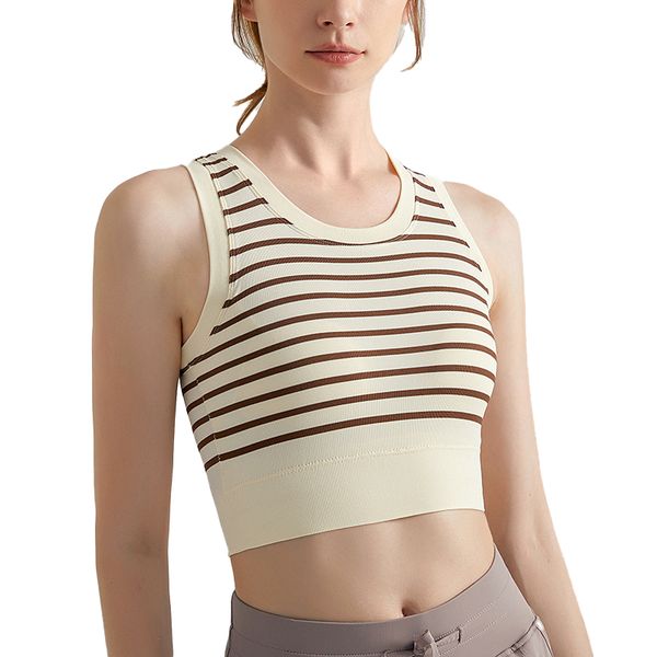 summer women's women's tanks women's fitness yoga vest shaping underwear striped elastic bra nude feeling beautiful back tra, White
summer women's women's tanks women's fitness yoga vest shaping underwear striped elastic bra nude feeling beautiful back tra, White