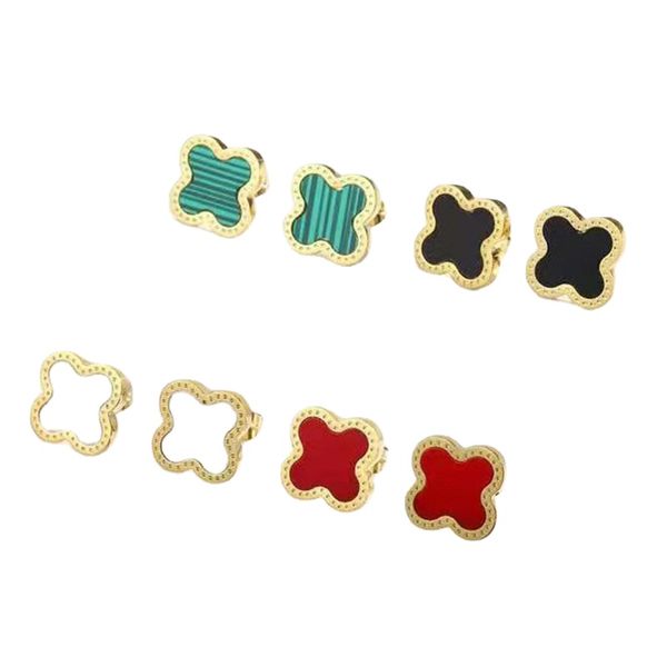 designer earrings four-leaf clover stainless steel studs earrings designer for women sense lightweight temperament all-match earrings, Golden;silver
designer earrings four-leaf clover stainless steel studs earrings designer for women sense lightweight temperament all-match earrings, Golden;silver