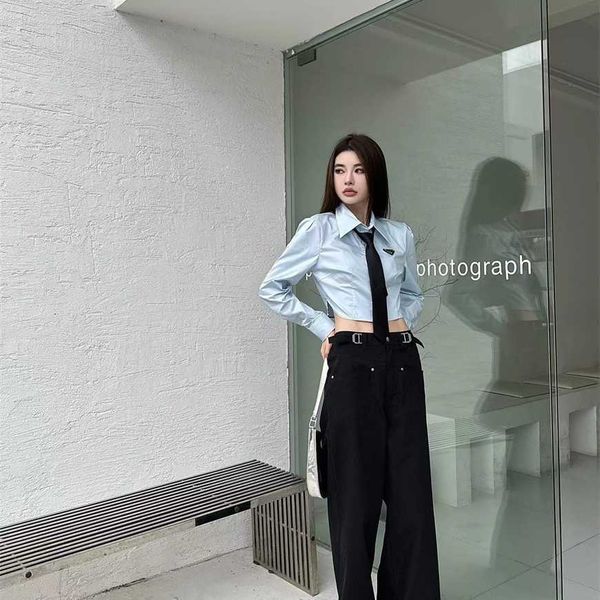 32% off family spring/summer new style temperament pure desire triangle label waist slim short shirt with tie, White
32% off family spring/summer new style temperament pure desire triangle label waist slim short shirt with tie, White