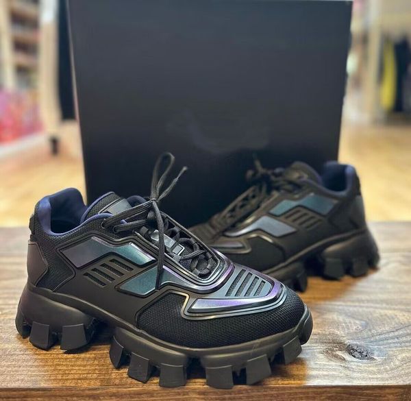 brand cloudbust thunder sneakers shoes men technical knit fabric 3d eyestay sculptural design runner sports lug sole platform trainers, Black
brand cloudbust thunder sneakers shoes men technical knit fabric 3d eyestay sculptural design runner sports lug sole platform trainers, Black