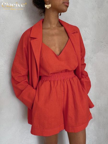 dress clacive fashion crop long sleeve shirts 3 piece sets womens outifits autumn orange shorts set elegant loose suit with shorts, White
dress clacive fashion crop long sleeve shirts 3 piece sets womens outifits autumn orange shorts set elegant loose suit with shorts, White