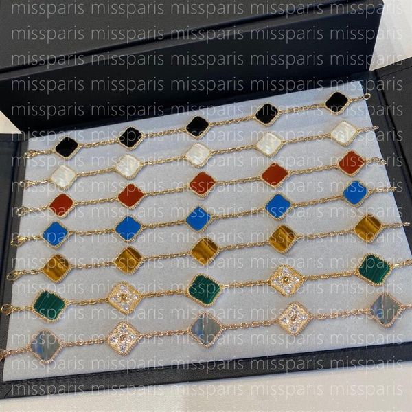 fashion women charm designer bracelets classic 4 four leaf clover chain bracelet 18k gold agate shell mother-of-pearl for women&gi263b, Golden;silver
fashion women charm designer bracelets classic 4 four leaf clover chain bracelet 18k gold agate shell mother-of-pearl for women&gi263b, Golden;silver