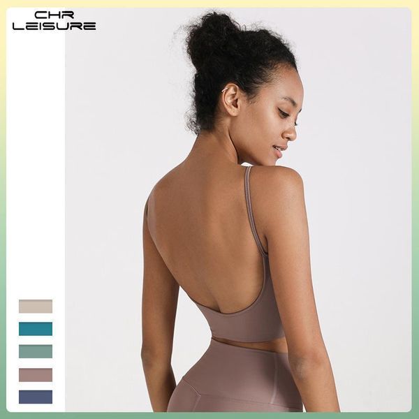 t-shirt chrleisure women's tank sports underwear female beauty back running fitness solid casual bra with chest pad vest, White
t-shirt chrleisure women's tank sports underwear female beauty back running fitness solid casual bra with chest pad vest, White