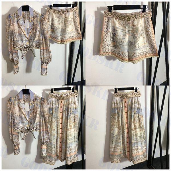 beautiful long dress set vintage printed shirt womens high waist skirt polo collar long sleeve fashion pearl shorts two piece, White
beautiful long dress set vintage printed shirt womens high waist skirt polo collar long sleeve fashion pearl shorts two piece, White