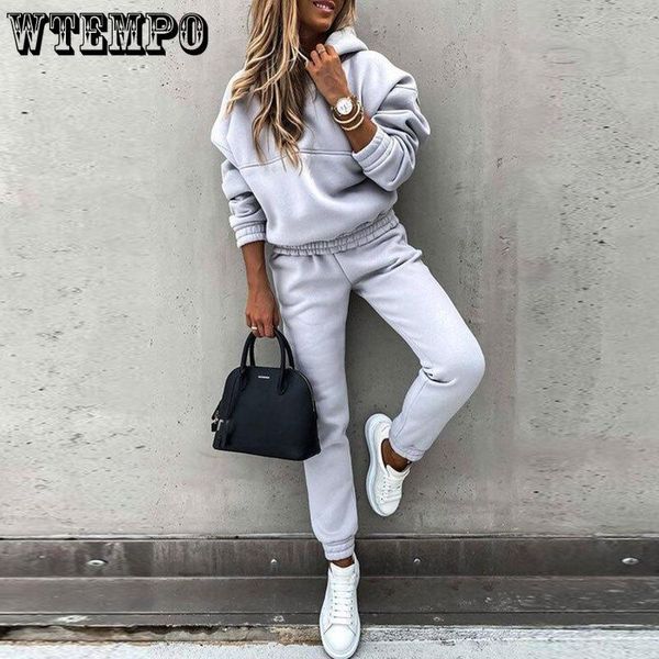 pants 2pcs women's suit long sleeve pullover tracksuit spring/autumn high street solid hooded sweater set casual two piece sets, White
pants 2pcs women's suit long sleeve pullover tracksuit spring/autumn high street solid hooded sweater set casual two piece sets, White