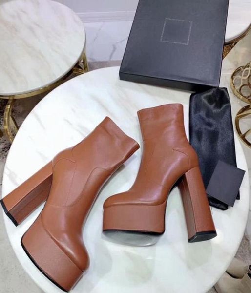 luxury designer womens ankle high chunky heel 13cm platform slugged bottom autumn winter boots cow leather shoes size 35415078690, Black
luxury designer womens ankle high chunky heel 13cm platform slugged bottom autumn winter boots cow leather shoes size 35415078690, Black
