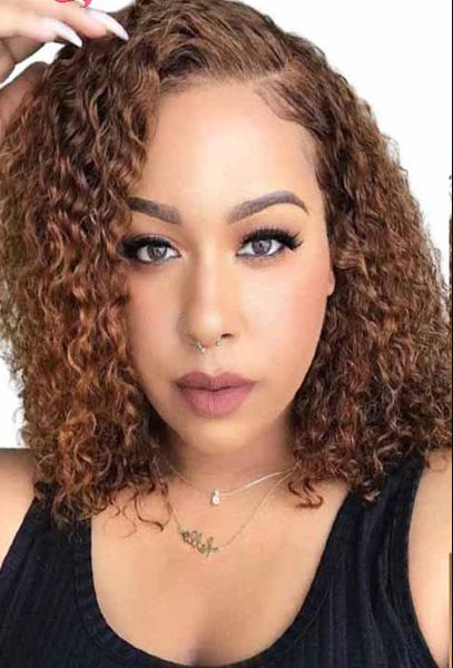 brown curly bob wigs preplucked colored brazilian human hair bob lace front wigs for women natural hairline remy hair density180, Black;brown
brown curly bob wigs preplucked colored brazilian human hair bob lace front wigs for women natural hairline remy hair density180, Black;brown