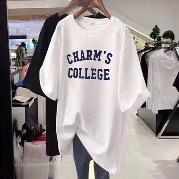 men's tshirts summer women clothing letter printed oversized tshirt casual loose basic female short sleeve pullovers pdlj0237 230421, White;black
men's tshirts summer women clothing letter printed oversized tshirt casual loose basic female short sleeve pullovers pdlj0237 230421, White;black