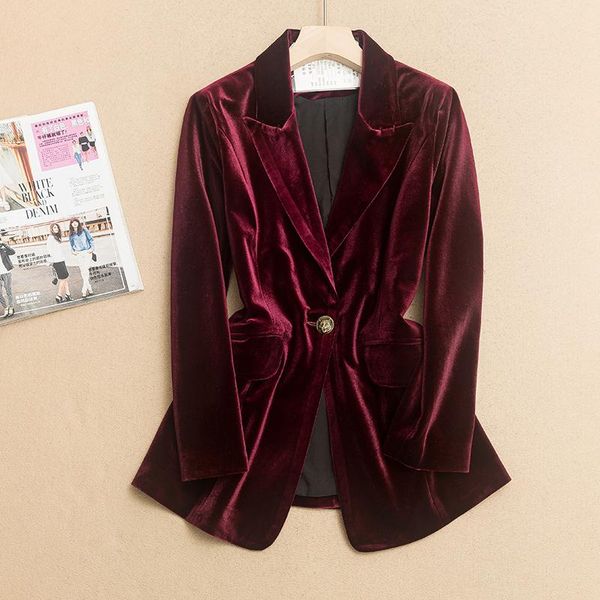 pants women spring autumn long blazer office ladies slim gold velvet suit jacket female v neck single button solid casual outwear, White
pants women spring autumn long blazer office ladies slim gold velvet suit jacket female v neck single button solid casual outwear, White