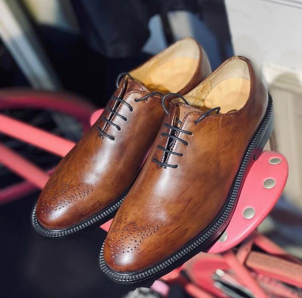 vintage style handmade cow leather mens derby shoes carved leather fashion suit dress shoes gentlemen brogue carved shoe, Black
vintage style handmade cow leather mens derby shoes carved leather fashion suit dress shoes gentlemen brogue carved shoe, Black