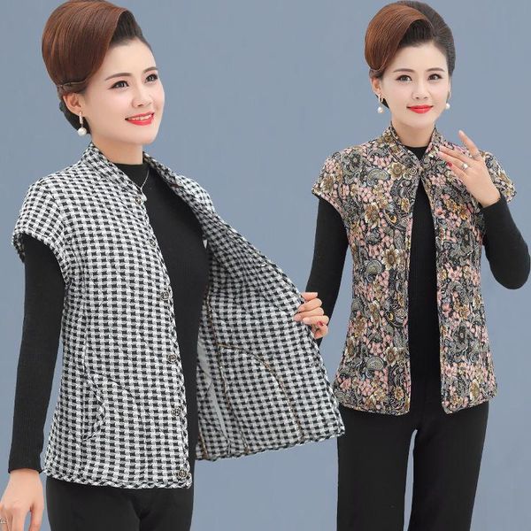 vests 2022 autumn winter middle aged and elderly women velvet vest thick warm jacket new print xl4xl waistcoat e46, Black;white
vests 2022 autumn winter middle aged and elderly women velvet vest thick warm jacket new print xl4xl waistcoat e46, Black;white