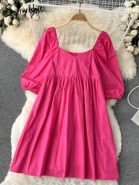 dresses syiwidii elegant dresses for women summer 2022 rose red cotton casual dresses short puff sleeve aline mini female white dress, Black;gray
dresses syiwidii elegant dresses for women summer 2022 rose red cotton casual dresses short puff sleeve aline mini female white dress, Black;gray