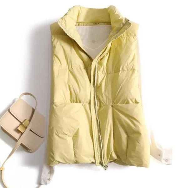 parkas 2022 winter autumn stand collar down vest women loose sleeveless waistcoat 90% white duck down gilet female short, Black
parkas 2022 winter autumn stand collar down vest women loose sleeveless waistcoat 90% white duck down gilet female short, Black
