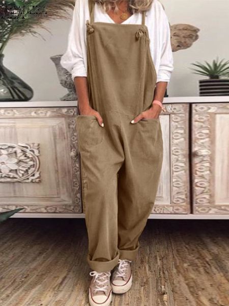 women's jumpsuits rompers zanzea summer women solid jumpsuits sleeveless office lady baggy overalls casual leisure lady loose playsuits, Black;white
women's jumpsuits rompers zanzea summer women solid jumpsuits sleeveless office lady baggy overalls casual leisure lady loose playsuits, Black;white