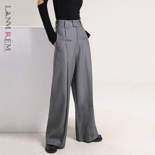 capris lanmrem 2022 autumn new grey wide leg pants women's high waist casual loose straight trousers female high streetwear 2m220, Black;white
capris lanmrem 2022 autumn new grey wide leg pants women's high waist casual loose straight trousers female high streetwear 2m220, Black;white