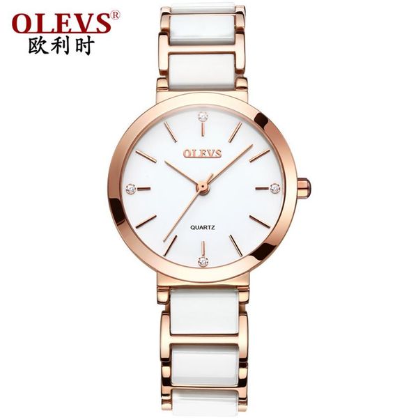 new black white ceramic strap elegant quartz watches diamond chronograph women's waterproof watch lady fashion wristwatch clo228p, Slivery;brown
new black white ceramic strap elegant quartz watches diamond chronograph women's waterproof watch lady fashion wristwatch clo228p, Slivery;brown