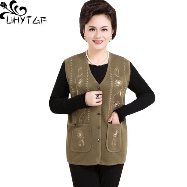 vests uhytgf spring autumn vests for women singlebreasted knit cardigan vest female fashion embroidered loose thin vest waistcoat 198, Black;white
vests uhytgf spring autumn vests for women singlebreasted knit cardigan vest female fashion embroidered loose thin vest waistcoat 198, Black;white