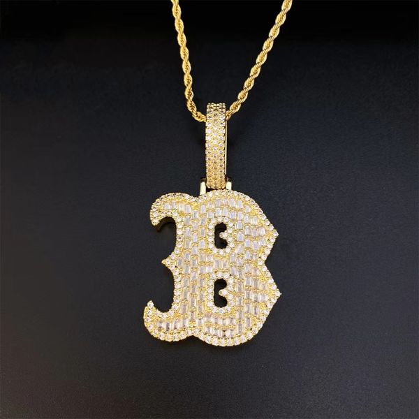 ins selling personalized new style copper inlaid zircon full diamond letter b hip hop pendant european and american personalized fashion jew, Silver
ins selling personalized new style copper inlaid zircon full diamond letter b hip hop pendant european and american personalized fashion jew, Silver