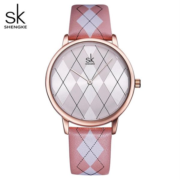 shengke women watch leather relogiofeminino vintage plaid wristwatch lady leather clock girls watches womans reloj mujer299f, Slivery;brown
shengke women watch leather relogiofeminino vintage plaid wristwatch lady leather clock girls watches womans reloj mujer299f, Slivery;brown