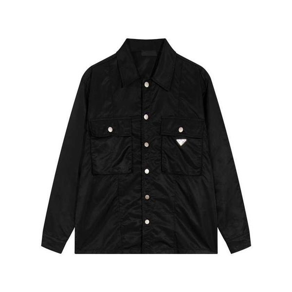 26% off family early spring new classic nylon series pocket triangle decoration shirt jacket, White
26% off family early spring new classic nylon series pocket triangle decoration shirt jacket, White