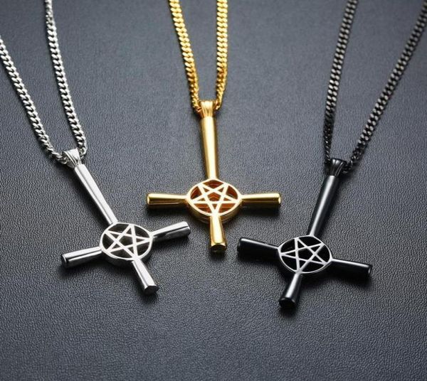 pendant necklaces zorcvens 2021 inverted cross pentagram star necklace for men stainless steel lucifer satan male jewelry6726349, Silver
pendant necklaces zorcvens 2021 inverted cross pentagram star necklace for men stainless steel lucifer satan male jewelry6726349, Silver