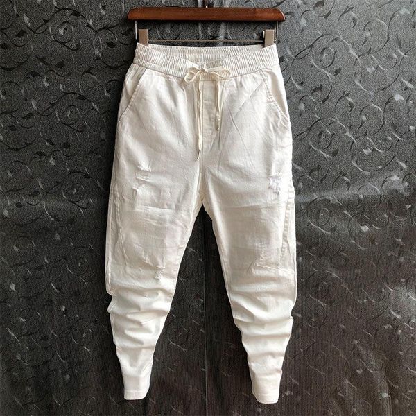 pants fashion spring hip hop ripped pants men loose joggers streetwear harem clothes cuffed ankle length trousers, Black
pants fashion spring hip hop ripped pants men loose joggers streetwear harem clothes cuffed ankle length trousers, Black