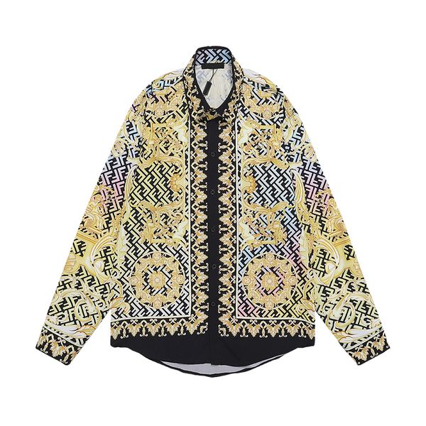 designer shirts printed long sleeve luxury shirts high end fashion lapel collar t shirts wholesale for men and women, White;black
designer shirts printed long sleeve luxury shirts high end fashion lapel collar t shirts wholesale for men and women, White;black