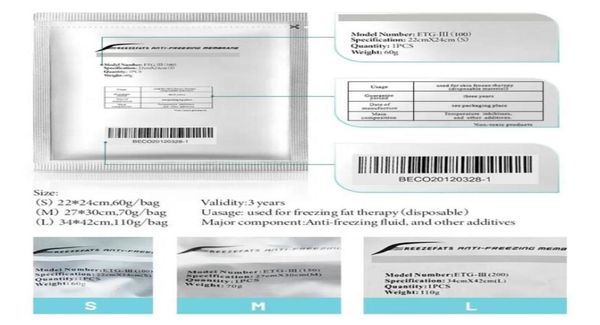 accessories parts cool cryolipolysis antize membrane pads crio lipolysis antize for fat zing machines7121302
accessories parts cool cryolipolysis antize membrane pads crio lipolysis antize for fat zing machines7121302