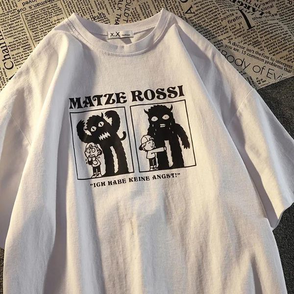 t-shirt 2022 summer new funny printed short sleeve tshirt women's y2k street trend loose tshirt couple casual versatile short sleeve, White
t-shirt 2022 summer new funny printed short sleeve tshirt women's y2k street trend loose tshirt couple casual versatile short sleeve, White