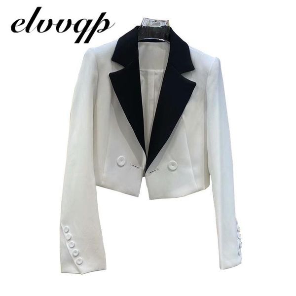pants 2021 new fashion double breasted short blazer women jacket elegant design long sleeve office work ladies female outerwear nz148, White
pants 2021 new fashion double breasted short blazer women jacket elegant design long sleeve office work ladies female outerwear nz148, White