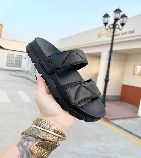 nappa leather sandals designer luxury women slides summer heightening outdoor shoes beach slippers1820564, Black
nappa leather sandals designer luxury women slides summer heightening outdoor shoes beach slippers1820564, Black