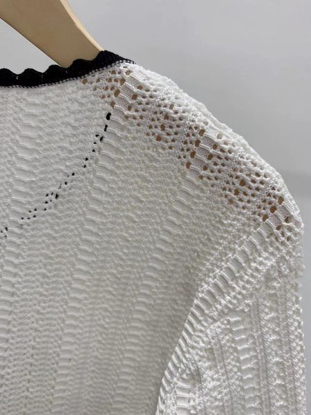 sweaters women's contrast color knit cardigan with laceup 2022 new ladies oneck singlebreasted hollow out long sleeve sweater, White;black
sweaters women's contrast color knit cardigan with laceup 2022 new ladies oneck singlebreasted hollow out long sleeve sweater, White;black