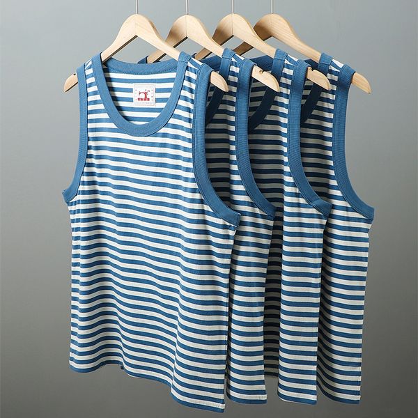 men' tank amekaji vintage breton striped tank summer men lightweight cotton color block crew neck loose vest sailor sleeveless t-shir, White;black
men' tank amekaji vintage breton striped tank summer men lightweight cotton color block crew neck loose vest sailor sleeveless t-shir, White;black