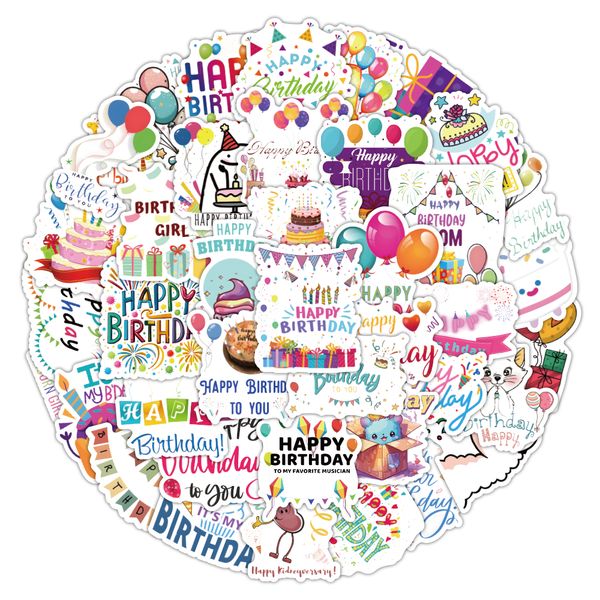 52pcs Happy Birthday Greetings graffiti Waterproof PVC Stickers Pack For Fridge Car Suitcase Laptop Notebook Cup Phone Desk Bicycle Skateboard Case.
52pcs Happy Birthday Greetings graffiti Waterproof PVC Stickers Pack For Fridge Car Suitcase Laptop Notebook Cup Phone Desk Bicycle Skateboard Case.
