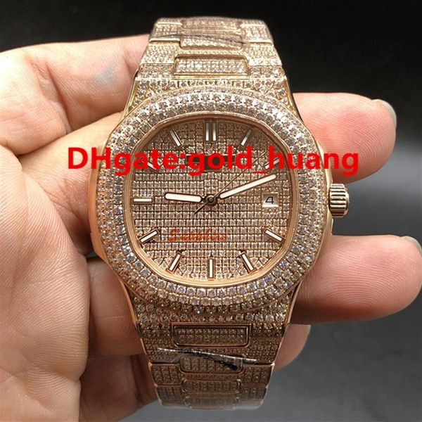 new luxury 40mm diamond mechanical man diamond watch all diamond band automatic stainless steel men's watches rose gold194u, Slivery;brown
new luxury 40mm diamond mechanical man diamond watch all diamond band automatic stainless steel men's watches rose gold194u, Slivery;brown
