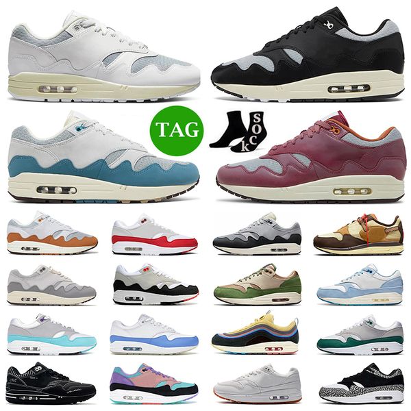 2023 patta waves 1 running shoes men women 1s white black noise aqua maroon patch university red blue sean wotherspoon mens trainers sport s
2023 patta waves 1 running shoes men women 1s white black noise aqua maroon patch university red blue sean wotherspoon mens trainers sport s