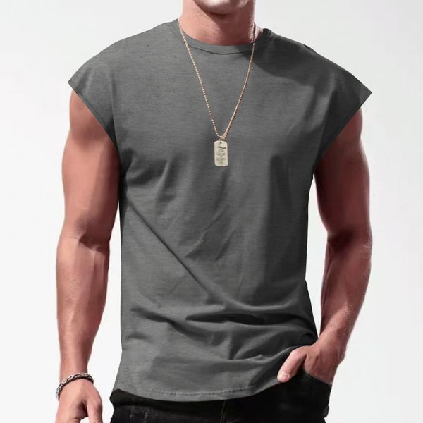 men' tank summer casual camisole men' solid color loose sleeveless o neck vest shirt fashion clothes for men sports fitness tan, White;black
men' tank summer casual camisole men' solid color loose sleeveless o neck vest shirt fashion clothes for men sports fitness tan, White;black