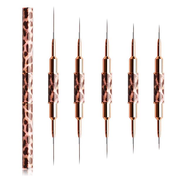 dotting tools leopard print nail art brushes double head nail art liner brush striping drawing painting nail design brushes elongated detail, Silver
dotting tools leopard print nail art brushes double head nail art liner brush striping drawing painting nail design brushes elongated detail, Silver
