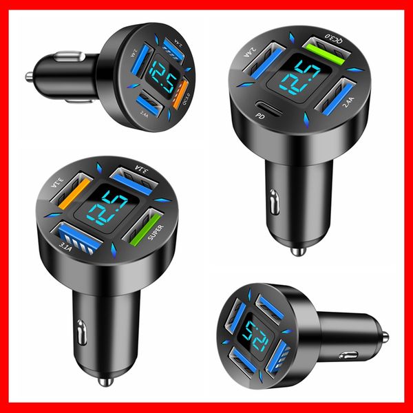 66w usb car charger fast charging 4 ports pd qc3.0 for iphone huawei xiaomi samsung car phone charge adapter with display car-charge car-cha
66w usb car charger fast charging 4 ports pd qc3.0 for iphone huawei xiaomi samsung car phone charge adapter with display car-charge car-cha