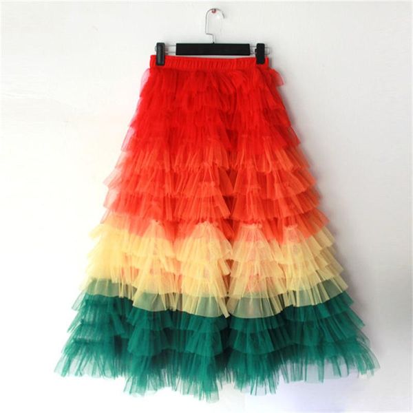 capris jupe femme ete 2022 spring party skirt elastic high waist long tulle skirt women multilayer ruffles pink mesh tutu skirt ladies, Black;white
capris jupe femme ete 2022 spring party skirt elastic high waist long tulle skirt women multilayer ruffles pink mesh tutu skirt ladies, Black;white