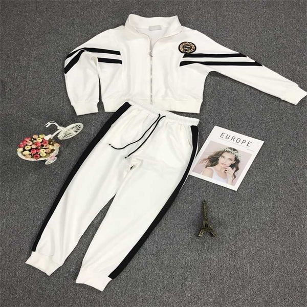 36% off leisure pure cotton sports women's autumn new double two piece set european fashion trend, White
36% off leisure pure cotton sports women's autumn new double two piece set european fashion trend, White