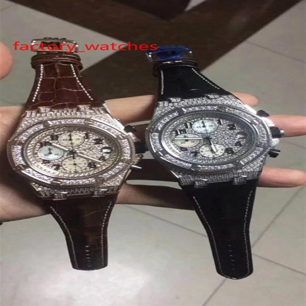 quartz diamonds watch rose gold and silver case 44mm men luxury brown black leather strap quartz design full iced out 25f, Slivery;brown
quartz diamonds watch rose gold and silver case 44mm men luxury brown black leather strap quartz design full iced out 25f, Slivery;brown