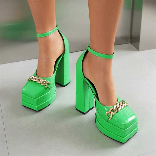new sandals gold stone pattern women pumps big size double platform shoes for fashion chain buckle strap square toe chunky heel 230406, Black
new sandals gold stone pattern women pumps big size double platform shoes for fashion chain buckle strap square toe chunky heel 230406, Black
