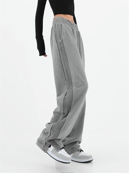 women's pants capris american street hip-hop wide-leg slit sweatpants women's high street design side stripes straight mopping spo, Black;white
women's pants capris american street hip-hop wide-leg slit sweatpants women's high street design side stripes straight mopping spo, Black;white