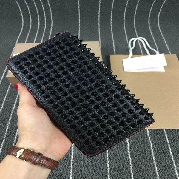 luxurys spiked clutch bags for women men wallets patent real leather mixed color rivets bag clutches lady long purses with spikes 263e, Red;black
luxurys spiked clutch bags for women men wallets patent real leather mixed color rivets bag clutches lady long purses with spikes 263e, Red;black