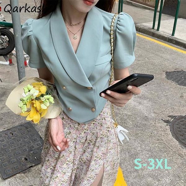 pants puff sleeve blazers women double breasted slim design retro french style femme summer elegant solid cropped chic ins simple, White
pants puff sleeve blazers women double breasted slim design retro french style femme summer elegant solid cropped chic ins simple, White
