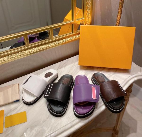 2021r men women slippers summer fashion flat beach sandals slipper luxurys couples genuine leather slides with box larg5739734, Black
2021r men women slippers summer fashion flat beach sandals slipper luxurys couples genuine leather slides with box larg5739734, Black